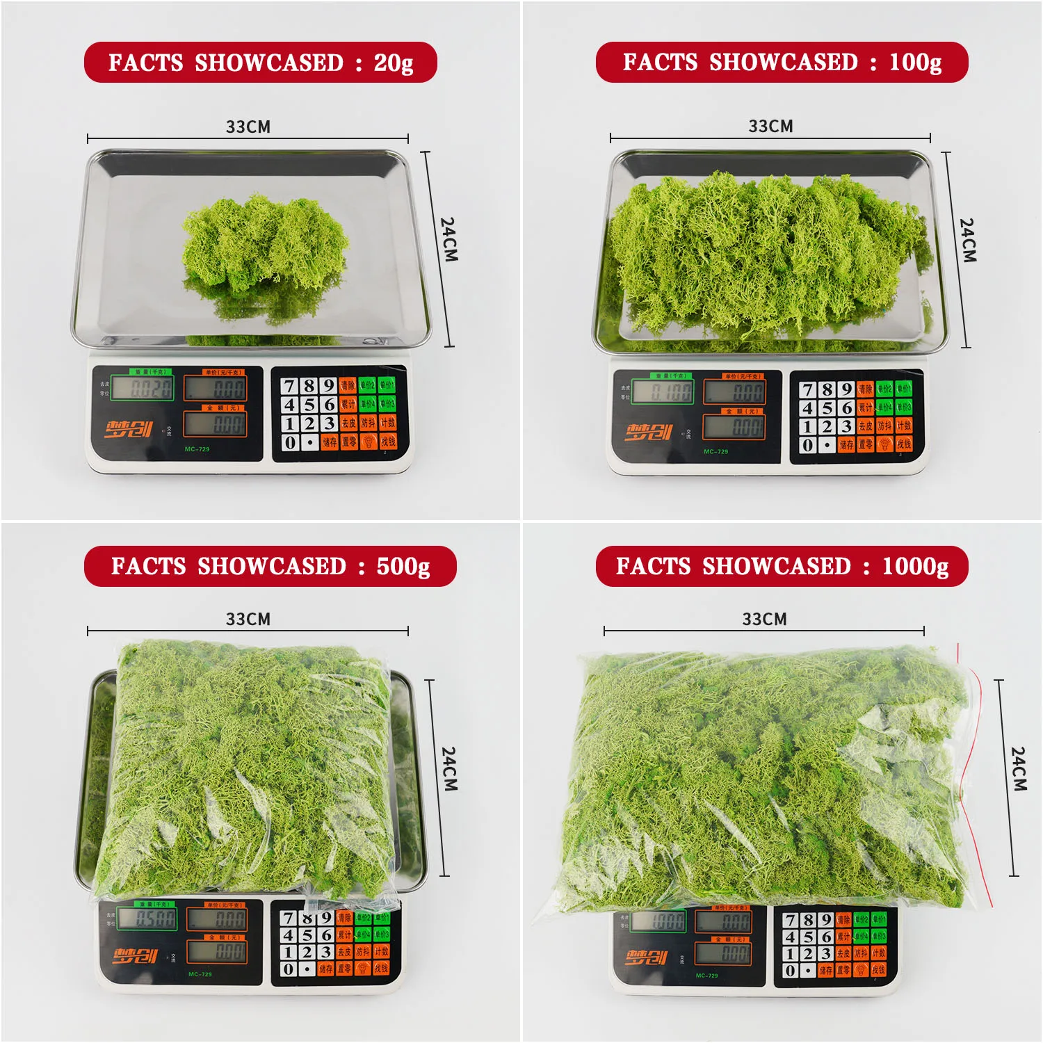 20–200 g künstliche grüne Pfla – Sphagnum Moss Dry Bewertung und Preis
